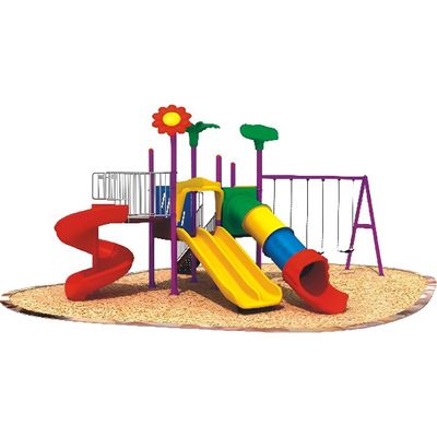 MYTS New Outdoor  Activity Playcentre with slides and 3 swings for kids 